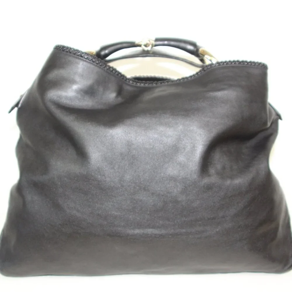 Gucci Pelham Large Leather Hobo Bag Black/Gold Hardware - Picture 2 of 13